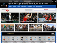 Tablet Screenshot of eurocupbasketball.com